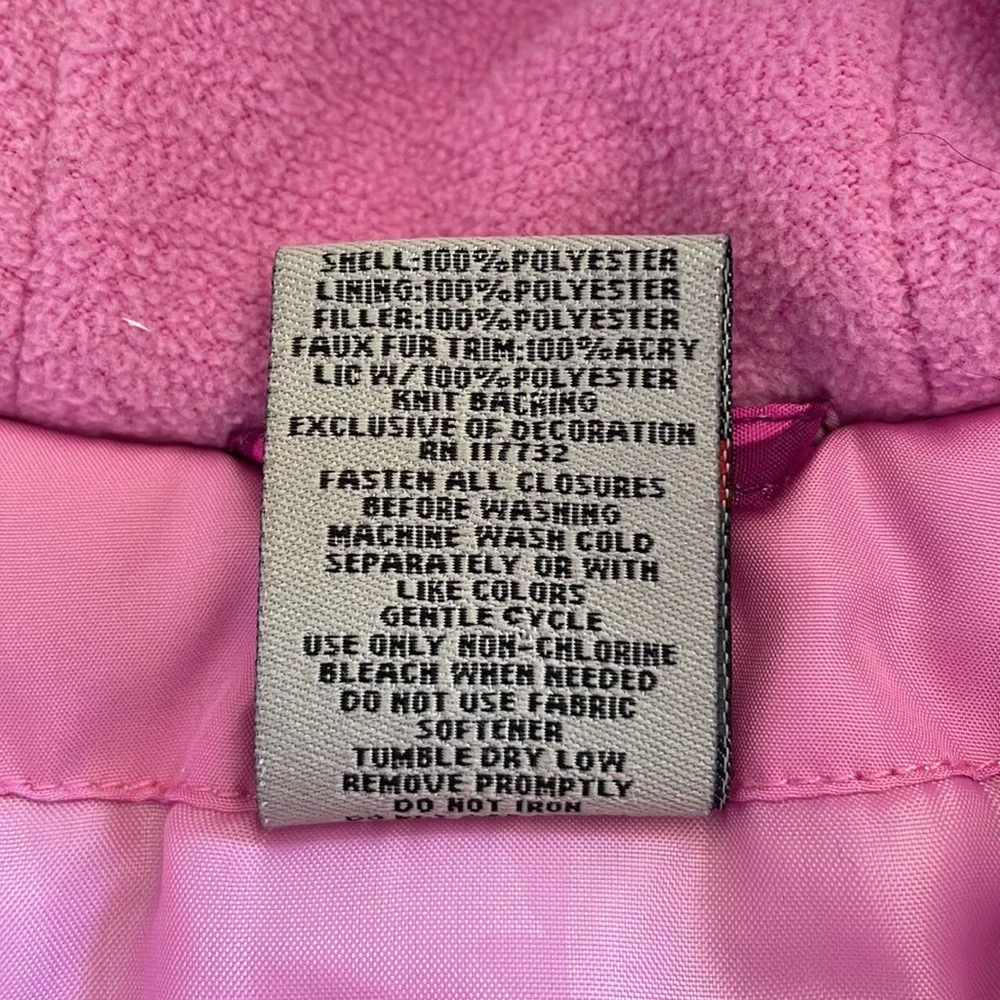 ZeroXposur pink & purple full zip hooded coat.  Girls size 24 months
